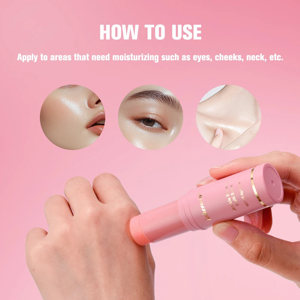 Korean Pink Hydrating Stick Extract Deep Hydrating Facial Skin Multi-functional Pink Balm Stick Skin Care Makeup Base Products