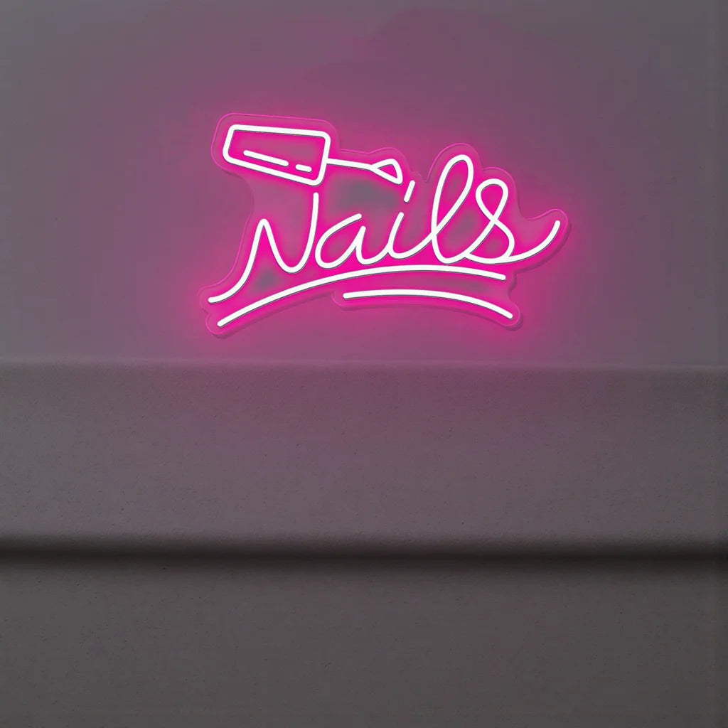 Nails Neon Sign Beauty Room wall Decoration Neon Light For Nail shop Beauty Shop Tattoo shop Luminous  Business Signs