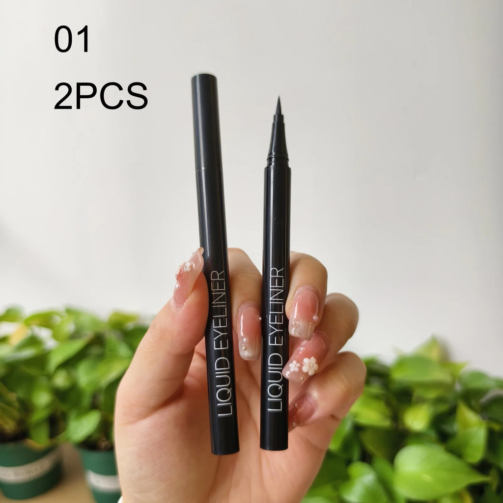 Quick-dry Eyeliner Pencil Makeup Long Lasting Smooth Matte Eye Liner Waterproof Anti Smudge Liquid Eyeliner Pen Eyes Cosmetics