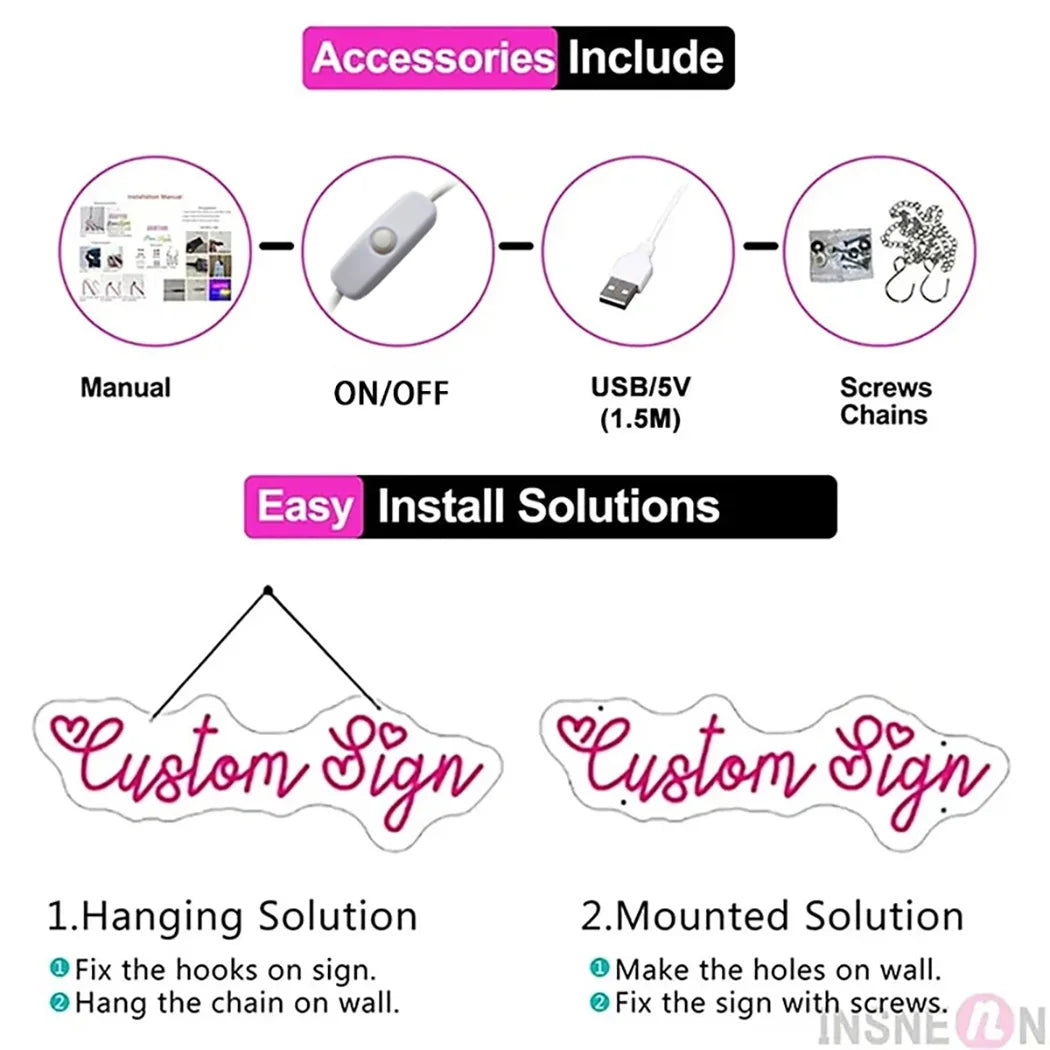 Nails Neon Sign Beauty Room wall Decoration Neon Light For Nail shop Beauty Shop Tattoo shop Luminous  Business Signs