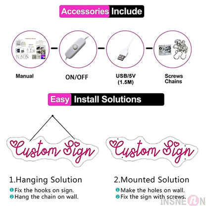 Nails Neon Sign Beauty Room wall Decoration Neon Light For Nail shop Beauty Shop Tattoo shop Luminous  Business Signs