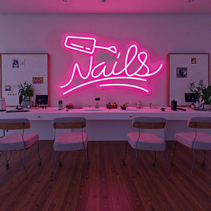 Nails Neon Sign Beauty Room wall Decoration Neon Light For Nail shop Beauty Shop Tattoo shop Luminous  Business Signs