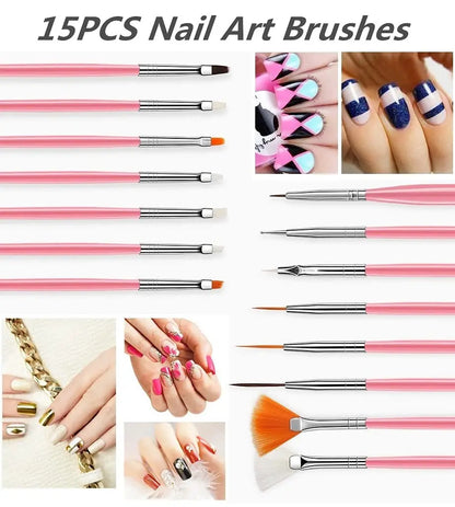 Nails Things Brushes For Manicure Set Nails Art Accessories Tools Kits Nail Supplies For Professionals Manicure Set