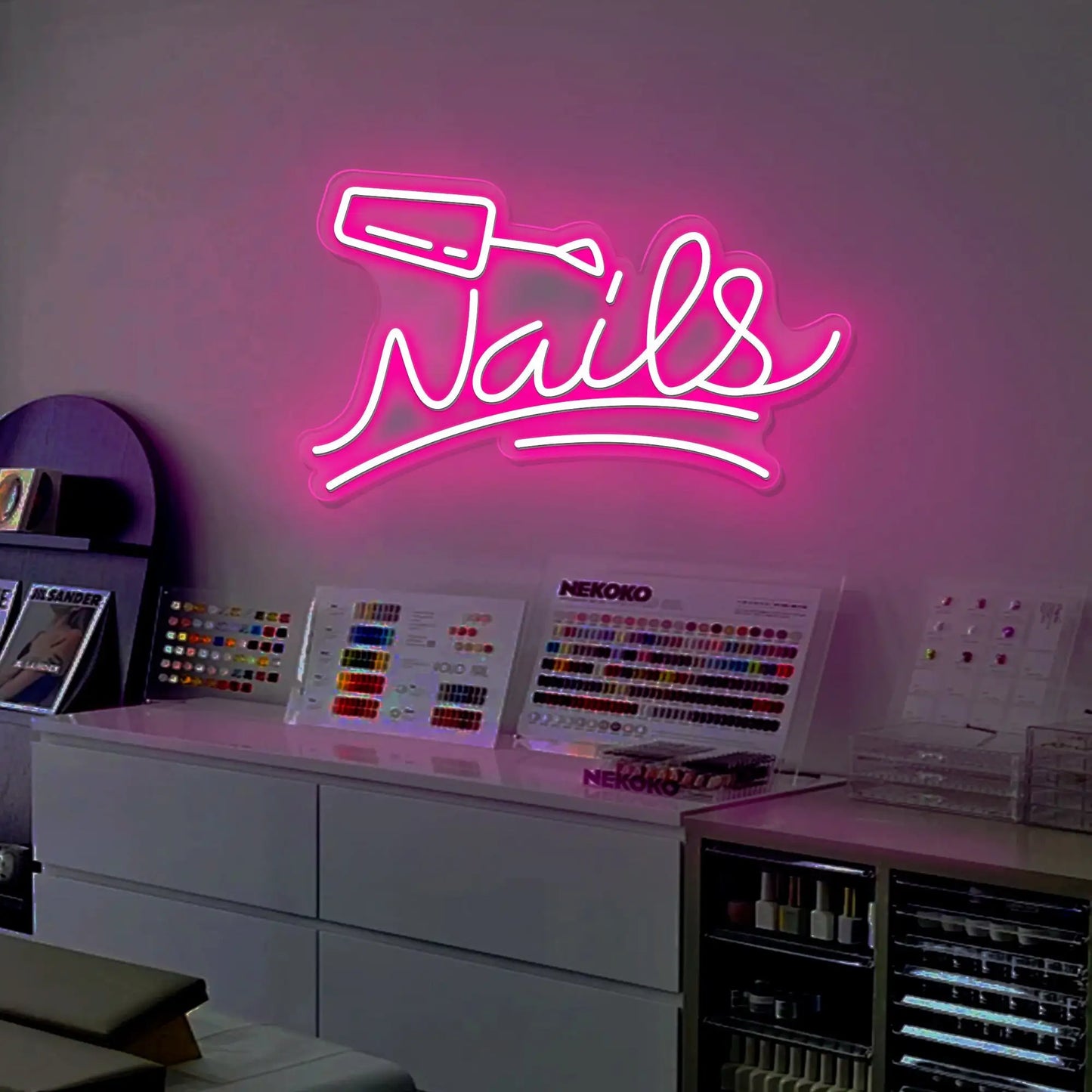 Nails Neon Sign Beauty Room wall Decoration Neon Light For Nail shop Beauty Shop Tattoo shop Luminous  Business Signs