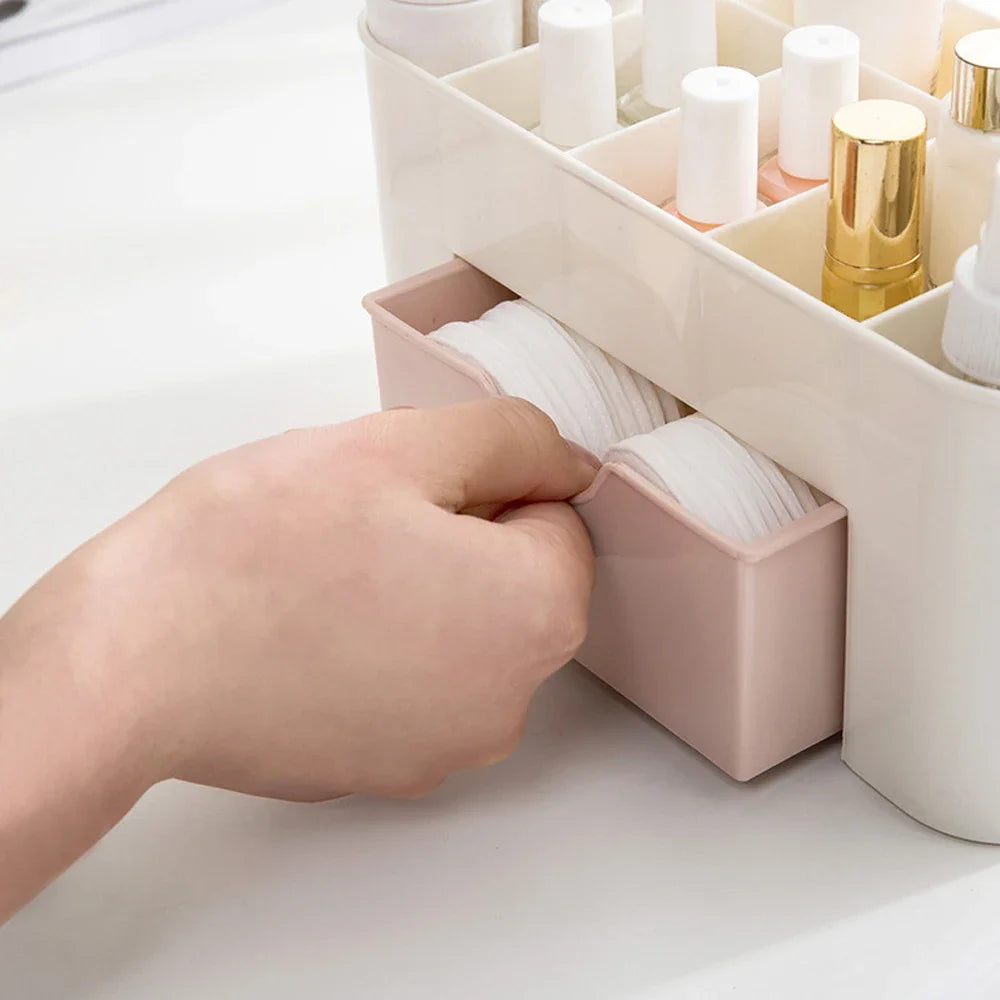 Nail Art Storage Box Gel Polish Remover Cleaning Cotton Pad Swab Manicure Organizer Plastic Display Container Case Nail Supplies